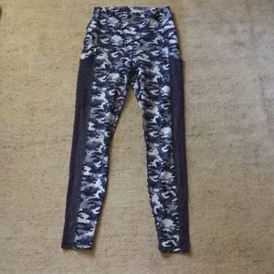 Fabletics Powerhold Blue Camo Leggings